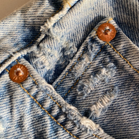 EUC Agolde Parker Denim Shorts - Picture 4 of 11